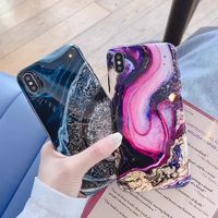 Fashion Art Granite Marble Phone Case Cute Shining Starry Sky iPhone Cases #iphonecases #phonecases #marble #artdesign #granite #glossycase