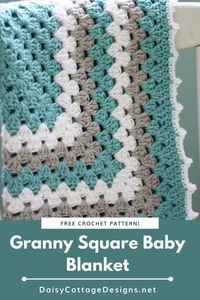 Learn how to make this classic crochet blanket pattern. This large granny square crochet pattern is perfect to make a as a gift or to keep for yourself!