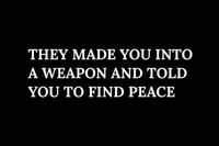 quotes, peace, and weapon image