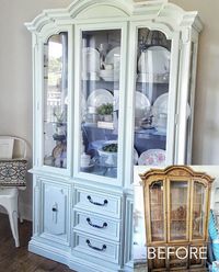 I don’t care how dated, heavy and ugly a hutch is, it never has to be a lost cause. I’m secretly glad some people think otherwise, though, because it means we can get their dumpster and Goodwill-bound pieces for cheap...like this $50 gem. #bbfrosch #chalkpaint #diy #home