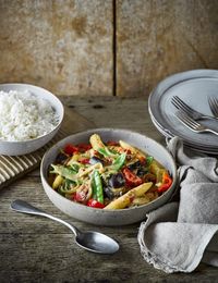 This creamy curry is packed with plenty of nutritious veggies, warming ginger and chilli for a healthy meat-free meal