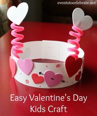 Valentines Day Kids Craft - eventstocelebrate.net