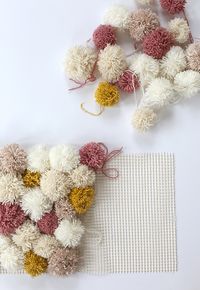 A #DIY Pom Pom rug with serious aplomb!