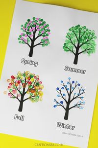 Four Seasons Tree Craft (FREE Template)