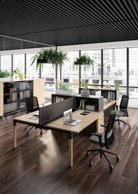 Sectional workstation desk X4 | Workstation desk by Quadrifoglio Group_5