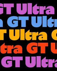 Grilli Type on Instagram: “Is it Sans or Serif? Well…it’s both 😎 Introducing our newest typeface, GT Ultra. #GTUltra combines the centuries-old context of serifs with…”