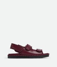 Bottega Veneta® Women's Jack Flat Sandal in Barolo. Shop online now.