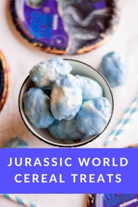 These rice cereal treats are perfect dinosaur eggs for your Jurassic World, Jurassic Park or just plain dinosaur party! Tasty dinosaur eggs #recipe #party