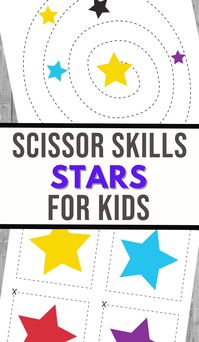 The kids will love these Star Cutting Ideas! They're the perfect way to improve their cutting skills in a neat and simple printable freebie.