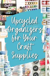 Is your craft room getting out of hand? Are you re-buying supplies because you can't find them in the mess? Then you need some craft room organization ideas- and these thrifty upcycles might just be the solution you've been looking for!