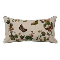 Multicolor Embroidered Butterflies & Flowers Lumbar Pillow | Michaels