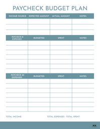 Monthly Budget Planners - 20 FREE Printables | Printabulls