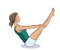 Yoga for back pain and strengthening abs--I need this!