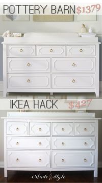 {Ikea Hack} Pottery Barn Furniture Knockoff