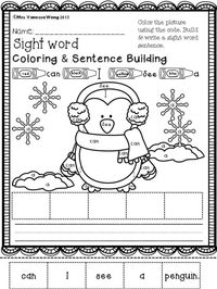 Download free printables at preview. Winter Math and Literacy pack. Teach kindergarten classroom with engaging worksheets with a lot of sight word, word work, phonics, reading, fluency, writing, number, addition & subtraction, shape activities etc. Perfect for Winter centers, homework, morning work and home school. #winterworksheets #winteractivities #kindergartenactivities #kindergartenworksheets