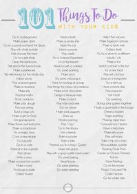 101 Things To Do With Your Kids