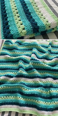 Cosy Stripe Crochet Blanket Ideas – 1001 Patterns