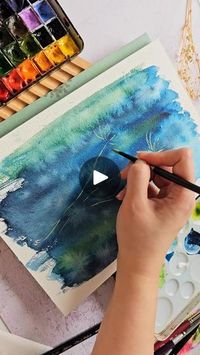 619K views · 7.4K reactions | My favorite project from the daily watercolor challenge class. Hope you can join me.😀 | By Joly Poa Watercolorist | Facebook