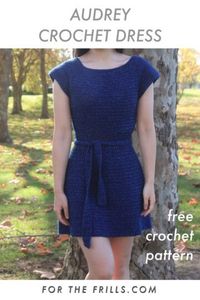 The Audrey Crochet Dress is an easy, raglan style crochet dress. With cap sleeves and a fit and flare silhouette this modern crochet dress is wonderful for summer. This free crochet dress pattern also has an optional tie belt. Sizes XS – 3XL #crochetdress #crochetpattern #freecrochetpattern #freecrochetdress #crochetraglan #freecrochet #crochettutorial #crafts #howto #forthefrills