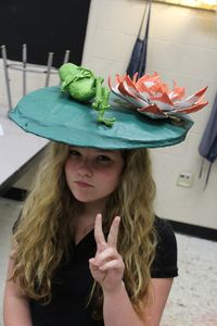 Paper Mache Non-Traditional hats - South Central High School Visual Art Department.