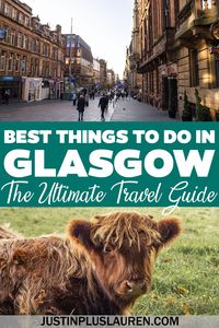 Looking for fun things to do in Glasgow? This Glasgow travel guide shows the best places to visit & must do activities in Glasgow, Scotland. Glasgow travel guide | Glasgow itinerary | What to do in Glasgow | Glasgow attractions | Glasgow activities | Best things to do in Glasgow | Scottish cities | Scotland travel | Travel to Scotland | 3 days in Glasgow | Glasgow 3 day itinerary