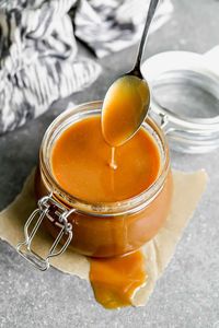 This homemade Caramel Sauce recipe transforms five basic pantry staples into a rich and creamy caramel sauce. Enjoy it on top of ice cream, in your hot chocolate, or literally over anything! It's so easy and only takes 10 minutes to make!