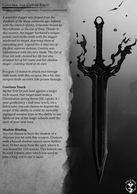 Hello Travelers! We bring you another hellish creation today, Covetra, the Cut of Envy. The PDF version can be found for free on our Patreon as always (linked above).