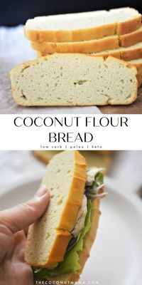 If you're avoiding high inflammatory foods like wheat, you might be missing your bread! This coconut flour bread recipe is loaded with healthy fats and prebiotic fiber.rn#coconutflour #glutenfree #coconut #healthy #coconutoil #paleo #keto #ketofriendly #ketodiet #lowcarb #cleaneating #grainfree #healthylifestyle #healthyeating #lowcarblife #lchf