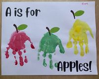 Just add handprints for this apple craft!