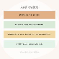 Motherhood is hard. We need to show ourselves grace and compassion. Reading these mantras everyday helps me on my hardest days. We can do this Mamas! #motherhood #mantras #mama