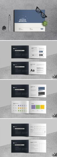 A minimalist brand identity brochure template for Adobe InDesign.