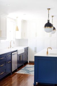 Hooray for the White and Blue Kitchen