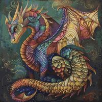 Introducing our stunning Dragon Art Cross Stitch Pattern, a captivating blend of intricate detail and vibrant hues, sure to elevate your stitching projects to new heights! With a stitch count of 252 x 252, this pattern offers an engaging challenge for seasoned stitchers and a rewarding journey for beginners alike. Measuring at a generous 18" x 18" when complete, this masterpiece will make a striking statement piece once framed and displayed in your home. Whether adorning your living room wall or