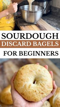 Use your leftover sourdough discard to make these New York style homemade sourdough bagels. This Homemade sourdough bagels for beginners recipe is easy to do at home. This recipe works perfectly with active sourdough starter as well as the sourdough discard. Sourdough discard adds flavor will keep your bagels fresh for the week.