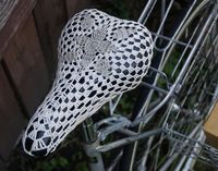 PDF Crochet Pattern - Crochet Lace Bike Seat Cover. $4.00, via Etsy.