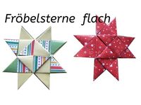 Der flache Fröbelstern - Variante 2 - Tutorial, Anleitung - YouTube