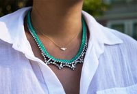 DIY Braided Rhinestone Necklace