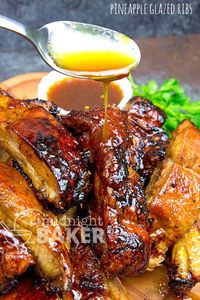 Pineapple Glazed Ribs