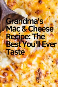 There’s nothing like Grandma’s cooking, and this mac and cheese recipe is proof of that. Handed down through generations, this recipe is the epitome of comfort food. With its rich, creamy cheese sauce and perfectly cooked pasta, it’s a dish that brings back cherished memories of family gatherings and home-cooked meals. If you’ve been searching for the best mac and cheese you’ll ever taste, look no further. Click now to get the full recipe and bring a piece of Grandma’s kitchen into your home.