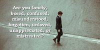 Are you feeling lonely, misunderstood, forgotten, unloved, or unappreciated? This 1-minute devotion gives you two Bible truths to hold on to. #BibleLoveNotes #Bible #Loneliness