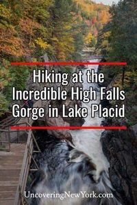 Hiking High Falls Gorge in Lake Placid, NY