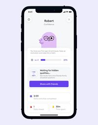 Visit Refero for more iOS references. Profile & Account, Dashboard, Stats, Cards & Tiles, Button, Progress Bar, Navigation Bar, Icon, Illustration, Hero Image, UX design, UI design, UX/UI, mobile design, ios, interface design, product design, design inspiration