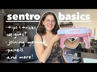 sentro knitting machine: basics | how to knit panels, waste yarn explained, and more! - YouTube