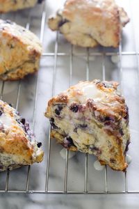 Blueberry Scones with Greek Yogurt and Lemon - Buttered Side Up