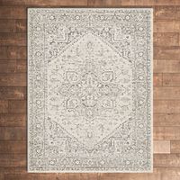 Kelly Clarkson Home Benoit Performance Charcoal/Light Beige Rug & Reviews | Wayfair