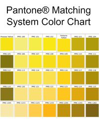 Pantone® Matching System Color Chart