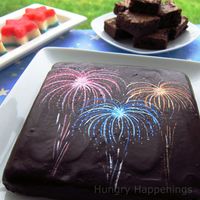 Add some fireworks to your brownies this 4th of July. Recipe  How-to! ~CallMeCrissy (Via: Hungry Happenings)