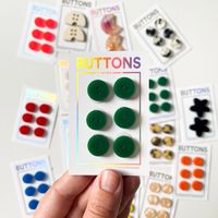 Green Classic Circle Button – The Maker Studio