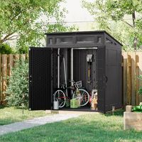 Suncast 6-ft x 5-ft Resin Shed Lean-to Resin Storage Shed (Floor Included) in the Vinyl & Resin Storage Sheds department at Lowes.com