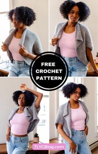 FREE crochet cardigan pattern. Perfect for beginners, this Tunisian crochet cocoon cardigan keeps you cozy through the seasons.